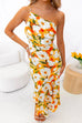 Camilladress One Shoulder High Waist Mermaid Floral Cami Dress