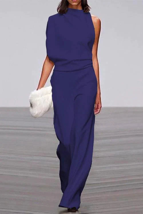 Camilladress Cowl Neck One Shoulder Batwing Sleeve Party Suit