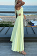 Camilladress One Shoulder Cut Out Irregular Hem Pleated Satin Maxi Dress