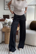 Camilladress High Rise Straight Leg Satin Pants