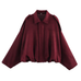 Camilladress Lapel Zip Up Trendy Bomber Jacket