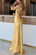 Camilladress One Shoulder Open Back Tie Knot Satin Maxi Dress