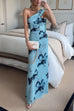 Camilladress Strapless Tube Floral Print Bodycon Maxi Dress