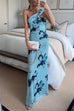 Camilladress Strapless Tube Floral Print Bodycon Maxi Dress