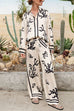 Camilladress Wide Leg Reef Print Satin Pants