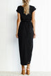 Camilladress Crewneck Side Split Irregular Slim Dress