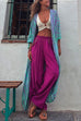Camilladress Open Front Color Block Tie Dye Long Cardigans