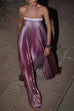 Camilladress Strapless Tube Gradient Ombre Satin Maxi Party Dress