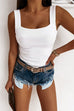Camilladress Square Neck Ribbed Knit Tank Top