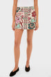 High Rise Floral Print Mini Skirt