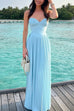 Camilladress Strapless V Neck Corset Pleated Maxi Dress