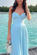 Camilladress Strapless V Neck Corset Pleated Maxi Dress