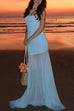 Camilladress Strapless Mesh Splice Bodycon Maxi Dress