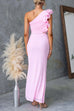 Camilladress Frill One Shoulder Cut Out Bodycon Maxi Dress
