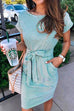 Camilladress Bow Knot Waist Striped Dress