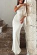 Camilladress Elegant Sleeveless Tie Shoulder Bodycon Maxi Dress
