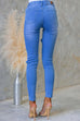 High Rise Ripped Skinny Denim Pants