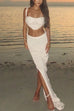 Camilladress Side Slit Knit Bodycon Maxi Skirt