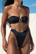 Camilladress Strapless Bandeau Top High Cut Bikini Set