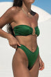 Camilladress Strapless Bandeau Top High Cut Bikini Set