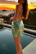Camilladress Halter Cut Out Open Back Sequin Mini Dress