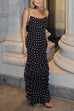 Camilladress Ruffle Hem Polka Dot Maxi Cami Dress