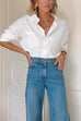Camilladress Lapel Long Sleeves Button Up Blouse Shirt