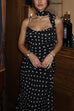 Camilladress Ruffle Hem Polka Dot Maxi Cami Dress