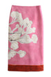 Camiladress High Rise Color Block Floral Print Pencil Midi Skirt