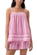 Camilladress Striped Square Neck Cami Top and Shorts Lounge Set