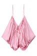 Camilladress Spaghetti Strap Draped Satin Top