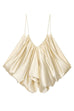 Camilladress Spaghetti Strap Draped Satin Top