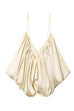 Camilladress Spaghetti Strap Draped Satin Top