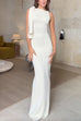 Camilladress Elegant Sleeveless Tie Shoulder Bodycon Maxi Dress