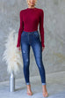 Camilladress Long Sleeves Slim Fit Basic Ribbed Knit Top