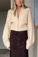 Zip Up Fuzzy Knit Bomber Jacket