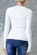 Camilladress Long Sleeves Slim Fit Basic Ribbed Knit Top