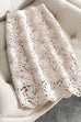 Camiladress High Rise Lace Hollow Out Midi Skirt