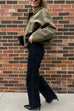 Camilladress Lapel Zip Up Trendy Bomber Jacket