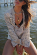 Camilladress Collared V Neck Shirt and Side Slit Shorts Vitamin Sea Print Set