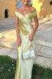 Camilladress Off Shoulder Backless Cut Out Satin Maxi Dress