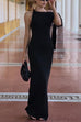 Camilladress Elegant Sleeveless Tie Shoulder Bodycon Maxi Dress