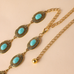 Camilladress Turquoise Decorative Adjustable Metal Chain Belt